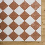 Senior Modern Rust Washable Area Rug - Image 4
