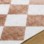 Senior Modern Rust Washable Area Rug - Image 2