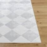 Senior Modern Light Gray Washable Area Rug - Image 6
