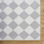 Senior Modern Light Gray Washable Area Rug - Image 3