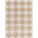 Senior Modern Saffron Washable Area Rug
