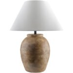 Herschell Traditional Brick/White Table Lamp