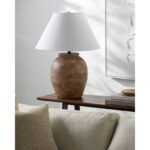 Herschell Traditional Brick/White Table Lamp - Image 3
