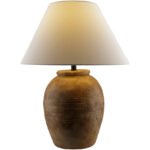 Herschell Traditional Brick/White Table Lamp - Image 2