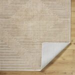 Carissa Modern Light Brown Washable Area Rug - Image 4