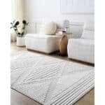 Rosamond Global Beige Washable Area Rug