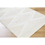 Rosamond Global Cream Washable Area Rug - Image 3