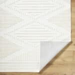 Rosamond Global Cream Washable Area Rug - Image 3