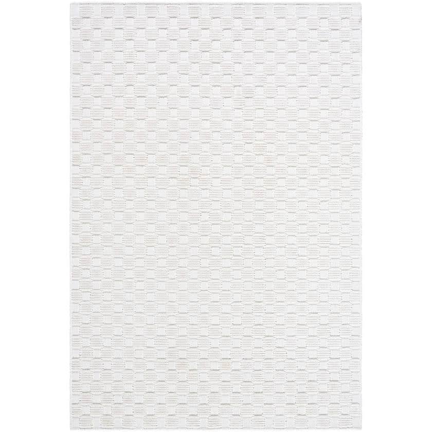 AAAC2433-572-1 Jozette Modern White Washable Area Rug - Image 1