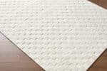 Jozette Modern White Washable Area Rug - Image 2