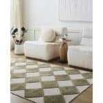 Luanne Modern Brown Washable Area Rug