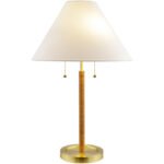 Zaina Modern Metallic - Brass Table Lamp - Image 2