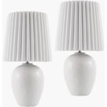 Register Modern White Table Lamp