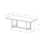 Mykia Wheat Dining Table - Image 10