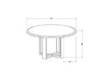 Martyn Wheat Dining Table - Image 7