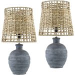 Michiko Modern Gray Table Lamp