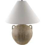 Laurence Traditional Gray/White Table Lamp