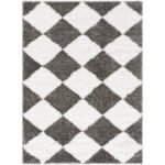 Karriem Modern Cream/Charcoal Area Rug