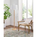 Crowley Modern Beige Floor Lamp - Image 2