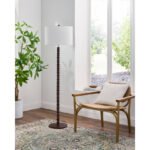 Crowley Modern Light Gray Floor Lamp - Image 2