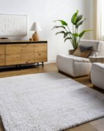 Rockton Modern Light Brown/Light Silver Area Rug