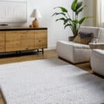 Dereka Modern Light Silver Area Rug