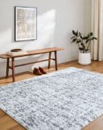 Lekesha Modern Light Gray Area Rug