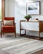 Kessa Modern Dark Brown Area Rug - Image 2