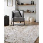 Elin Modern Tan/Cream Area Rug - Image 2
