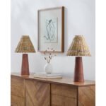 Nainoa Modern Dark Brown Table Lamp - Image 2