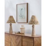 Lathisa Modern Lighrt Gray/Brown Table Lamp - Image 2