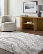Iveliz Modern Ivory Area Rug - Image 2