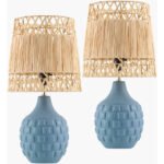 Natika Modern Gray Table Lamp