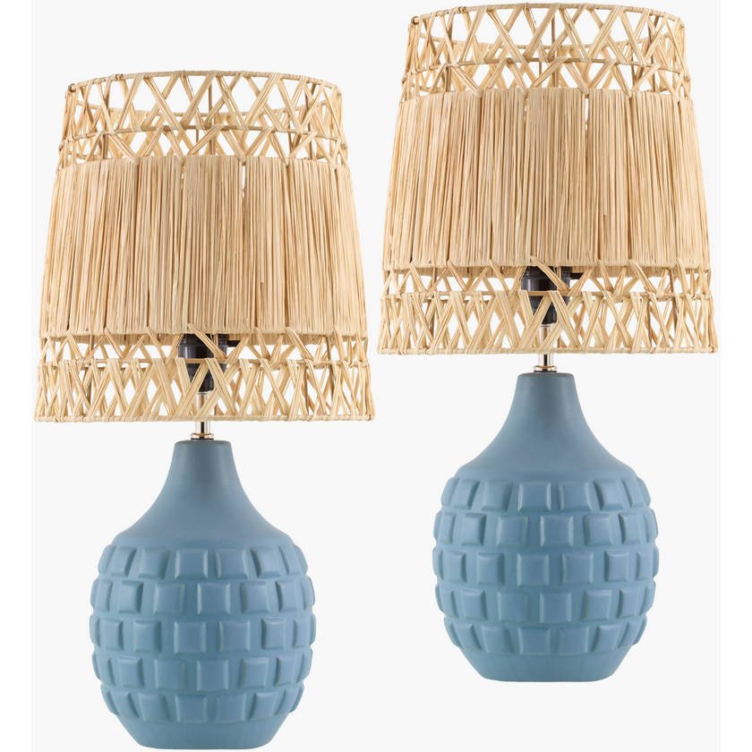 AAAC2622-set-1 Natika Modern Gray Table Lamp - Image 1