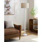 Camilia Traditional White Floor Lamp - Image 3