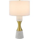 Monty Rustic White/Gold Table Lamp - Image 2