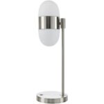 Navin Modern Metallic - Nickel Table Lamp