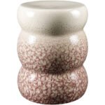 Iola Coral Garden Stool