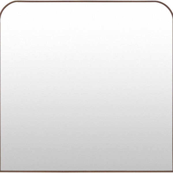 Corvette Modern Dark Brown Wall Mirror