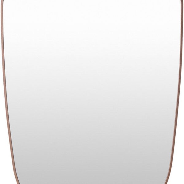 Samone Modern Dark Brown Wall Mirror