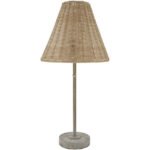 Taneisha Rustic Light Gray Table Lamp