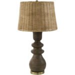 Allenhurst Rustic Dark Brown Table Lamp