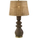 Allenhurst Rustic Dark Brown Table Lamp - Image 2