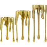 Arinsal Metallic - Brass Candleholder