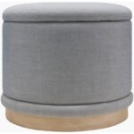 Rossi Gray/Brown Ottoman - Image 5