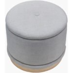 Rossi Gray/Brown Ottoman - Image 6