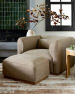Haywood Beige Ottoman - Image 3