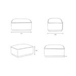 Haywood Beige Ottoman - Image 7