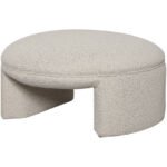 Kellymarie Beige Ottoman