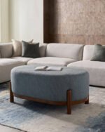 Katiana Blue Ottoman - Image 2